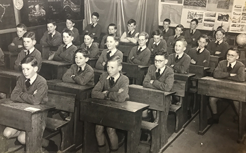 Upper IV Class 1945, Fairnie 5th from the left (image provided)